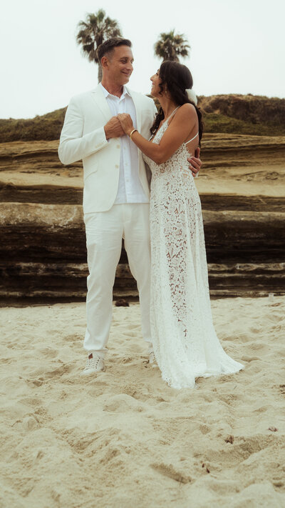 california beach engagement session