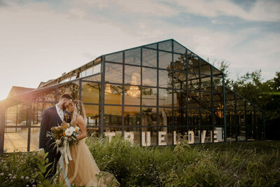 Boho Bride and Groom Greenhouse Boho Desert Wedding Flatlay - True Love Coordinating