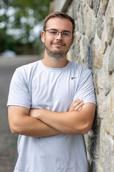 Logistics team lead Daniel Harvey
