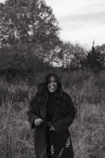 Woman smiling into the camera