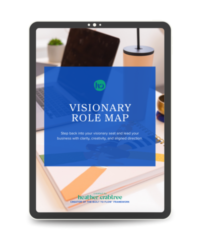 Visionary Role Map workbook on ipad