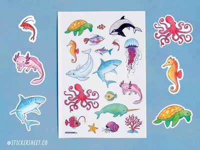 Ocean Friends Stickersheet
