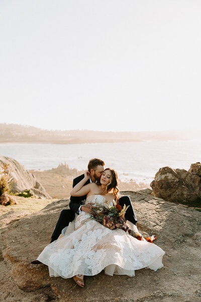 Macayla _ John Earthy Intimate Wedding The Shootout Society Sunset _ Big Sur_ California _ Michelle Allan Photography 70