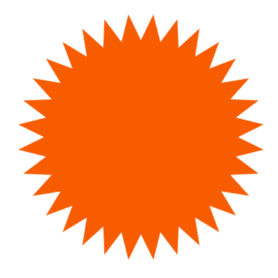 Orange Burst to highlight cartoon character