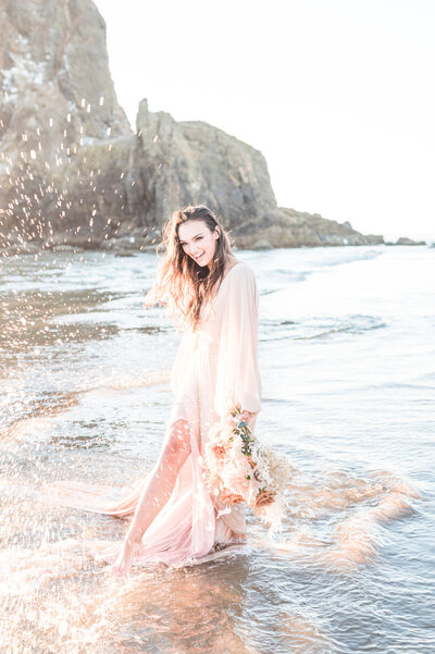 Cannon beach Oregon destination elopement