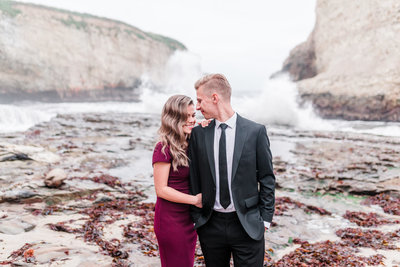 Bride and Groom to be on the beach