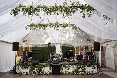 Hilton Head Island Wedding - Wedding Tent Draping - Trish Beck Events Wedding Planning & Design ; Coastal Floral & Events - Wedding Draping 