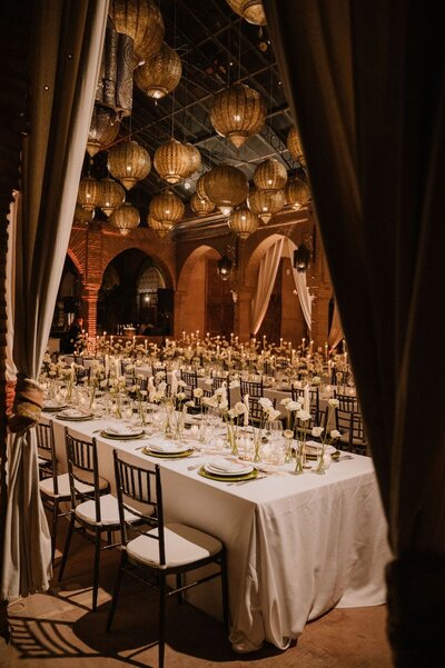 Dark Moody Reception Dinner