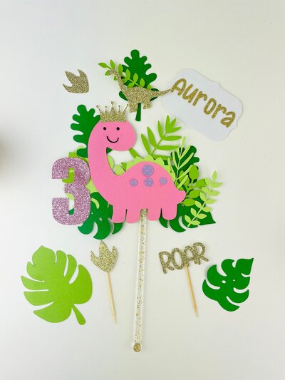 dinosaur cake topper