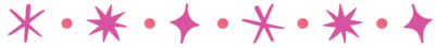 Pink Sparkle Burst Graphic Divider