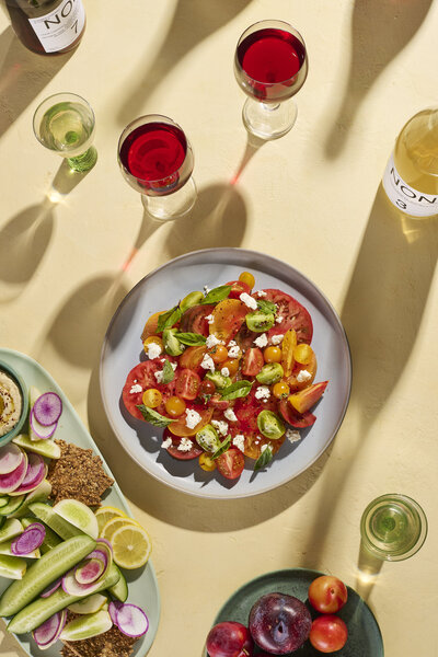 summer wine and produce