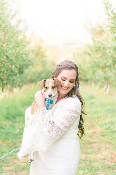 wedding-bride-with-dog