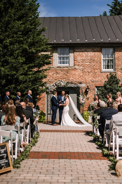 Birkby House outdoor ceremony