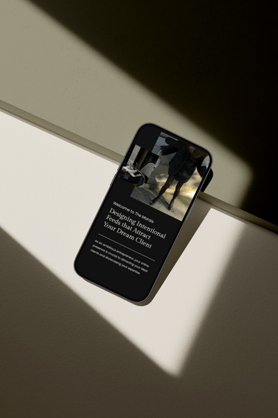 Showit website template The Marais