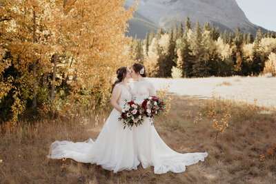 Sweet and romantic same sex wedding featured on Bronte Bride, an online Western Canada wedding publication and resource.