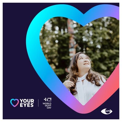 World Sight Day 2021 with  Anne PurposeInView in heart
