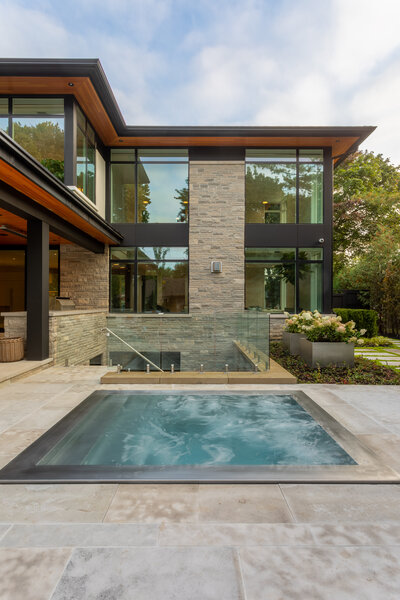 modern backyard design ontario