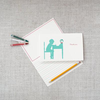 Kids stationery cards. Every card is over-sized, elementary-lined and offers space to get creative.