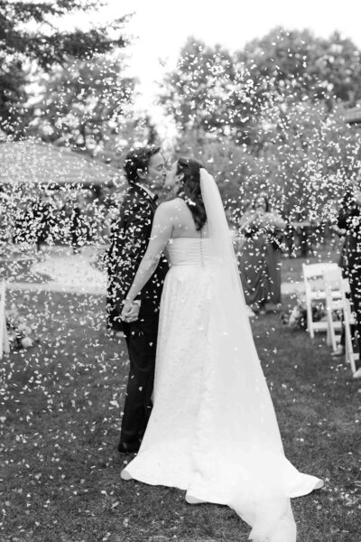 bride hugging dad at ceremony - toronto wedding photographer