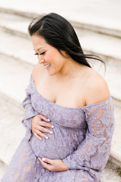 lace maternity gown