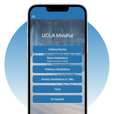 UCLA Mindful app with guided mindfulness meditation with Diana Winston
