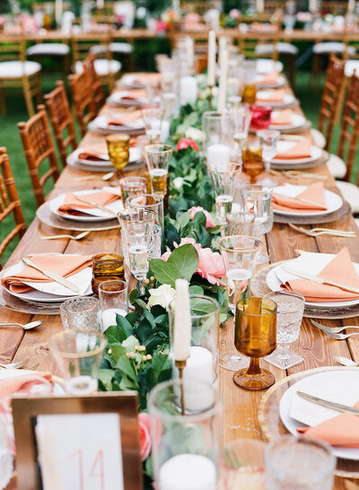 beautiful  wedding table setup