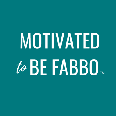 MOTIVATED to Be Fabbo Teal Button