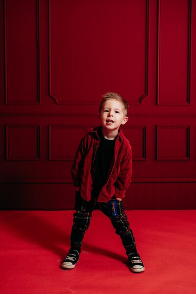 Paige Mireles' kid in emo aesthetic