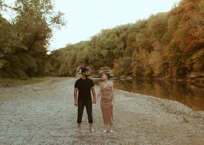 couple at the lake