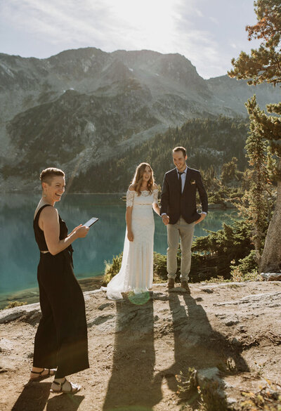 Mountain elopement in whistler