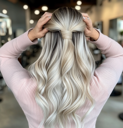 lange blonde extensions st willebrord