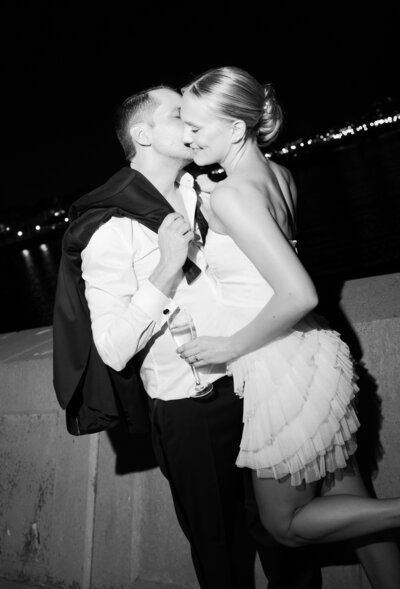 An editorial couple on their wedding day. Discover documentary and editorial New York wedding photography. 