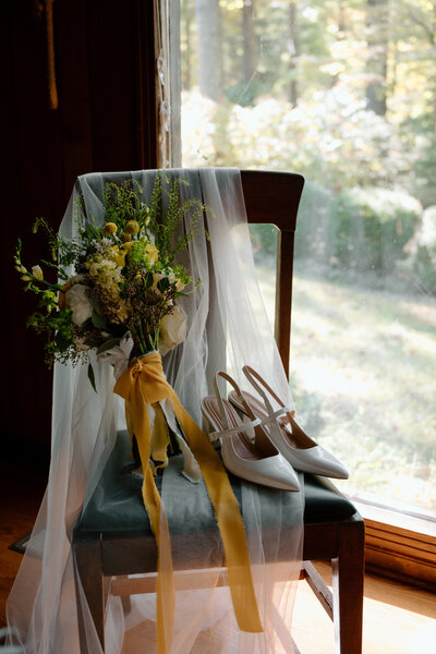 Bride and groom posing for some portraits