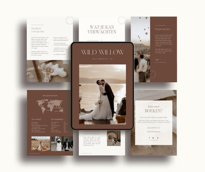 Luxe brochure template voor fotografen