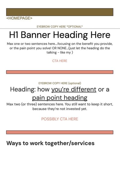 website copywriting template example doc from makeover your website course