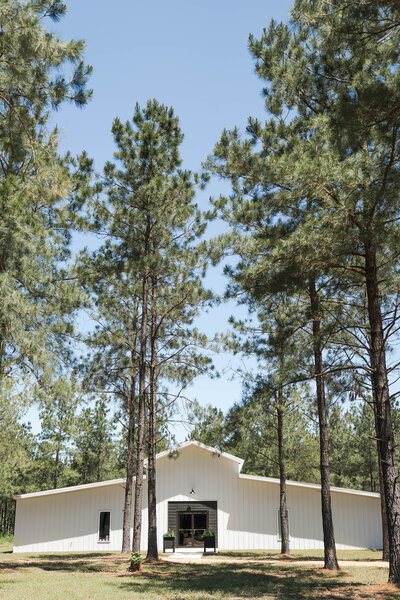 Peaceful countryside view at The Grove event venue in Southwest Arkansas, near Lewisville, AR.