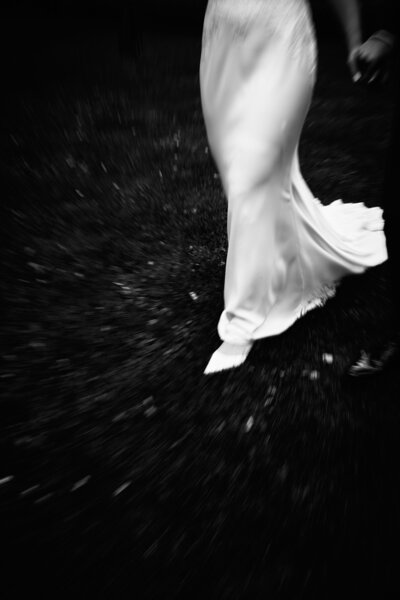 Luxury Fine Art Black and White Portrait of a Bride