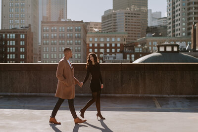 She said yes to his proposal at the Seaport