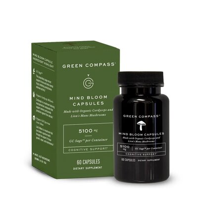 Green Compass Mind Bloom Capsules | Jennifer Kelley