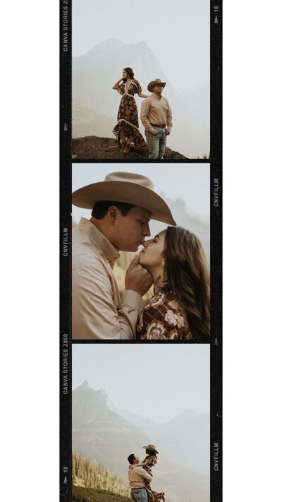 western themed couple photo shoot in Montana