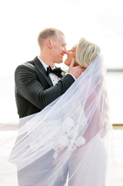 Tented Reception dance photo at Wychmere Beach Club