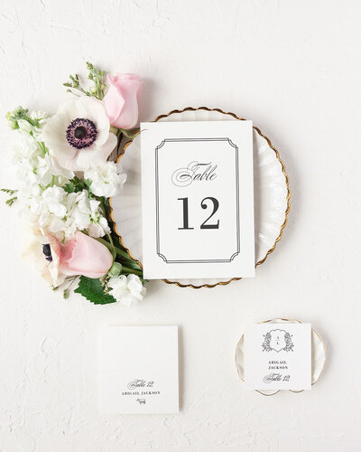 custom wedding day stationery