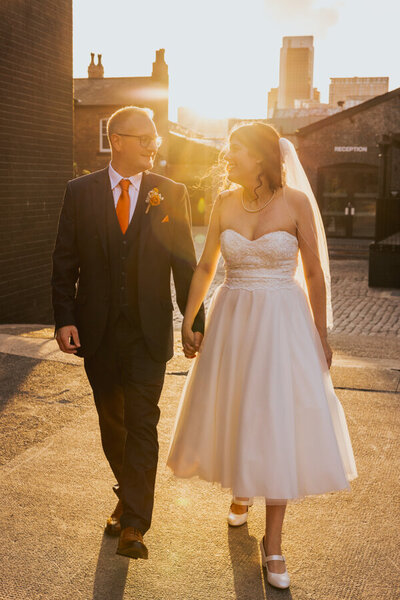 Confetti wedding photo at Coleshill Church