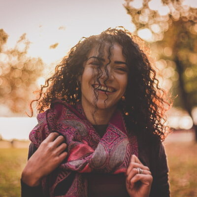 girl smiling