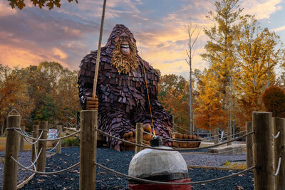 fall at French Lick Cabins and Bigfoot