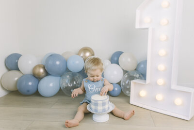 Boise Meridian Eagle Treasure Valley Cake Smash Mini Sessions