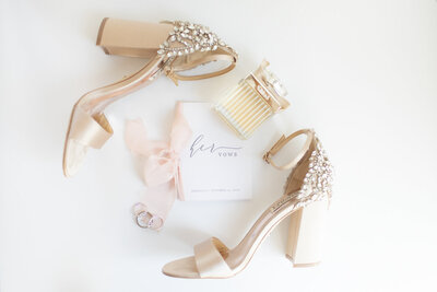 Wedding shoes by Rachel Girouard.