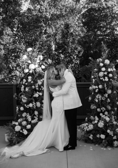 A sophisticated Charlotte wedding at The Ruth featuring skyline views, chic interiors, and a romantic rooftop setting