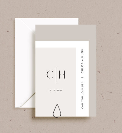 Big Love neutrals invitation package by State of Elliott