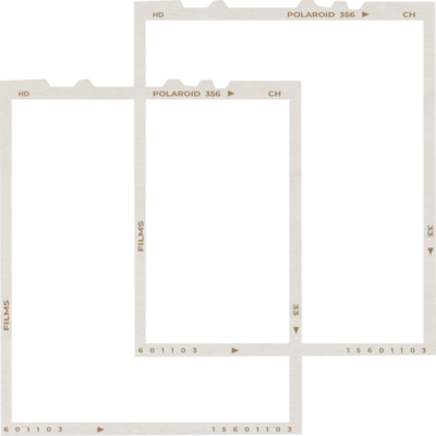 White double film frame